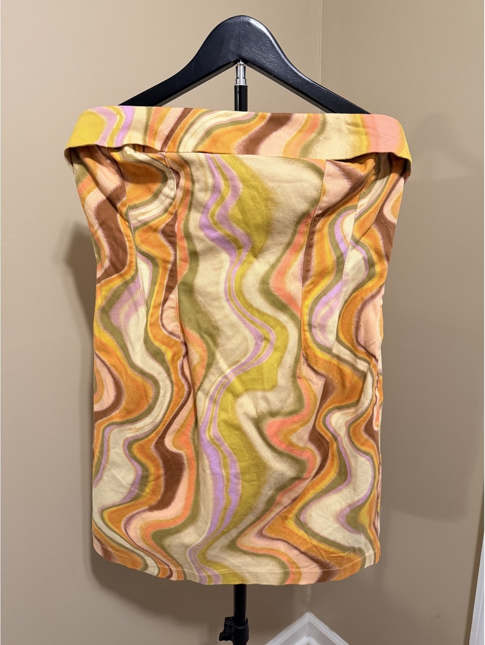 NWT Wild Fable Abstract Swirl Bodycon Mini Dress Women M